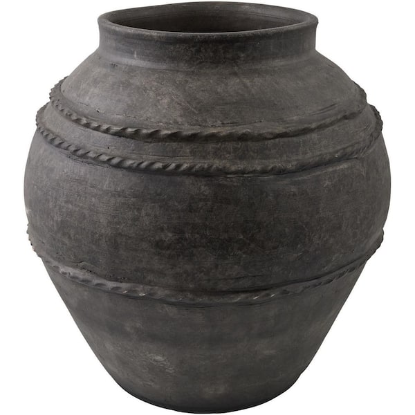 Galey Alix Stevi 15.4 in Gray Global Vase