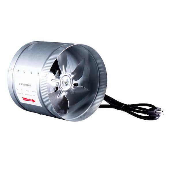 Hydroponics 4" 6" 8" Inch Duct Booster Inline Fan & Activated Carbon Filter USA 