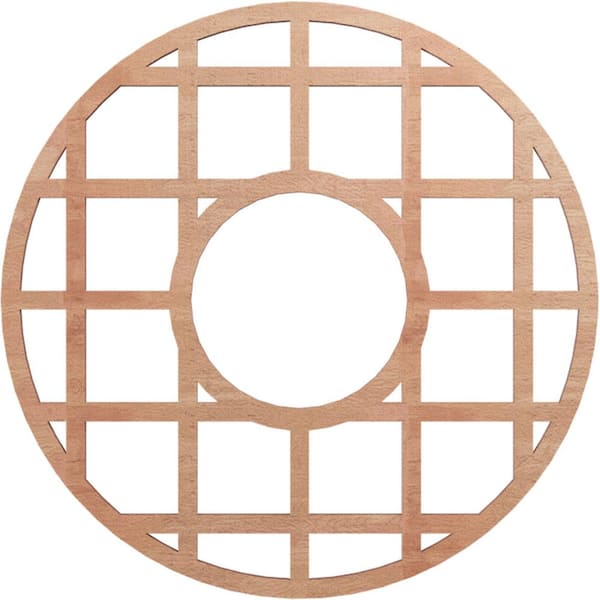Ekena Millwork 0.25 in. x 6.5 in. x 18 in. Wood Medallion Moulding