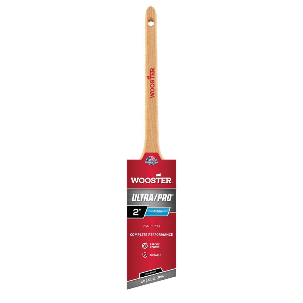 Wooster 2 in. Ultra/Pro Firm Willow Nylon/Polyester Thin Angle Sash Brush  0041810020 - The Home Depot