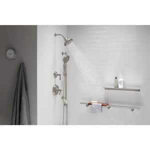 Bancroft 3-Spray Patterns Wall Mount Handheld Shower Head 1.75 GPM in Vibrant Brushed Nickel