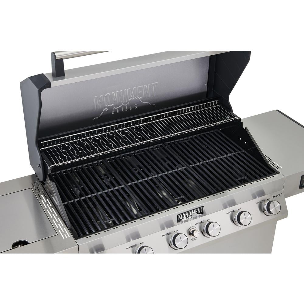Denali 6-Burner Stainless Steel Natural Gas Grill with Side Burner