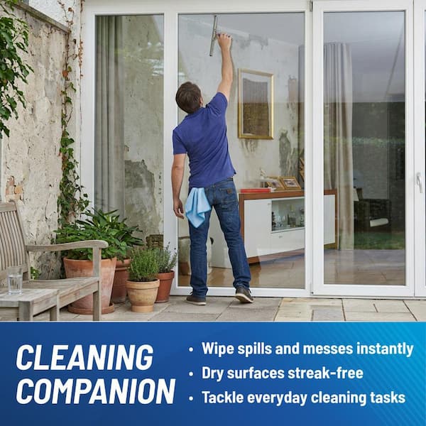 18 in. Large Microfiber Cleaning Cloths (3-Count)