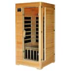 1 to 2 Person Hemlock Infrared Sauna with 4 Carbon Heaters