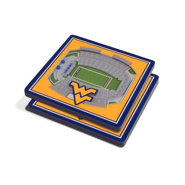 YouTheFan NCAA West Virginia Mountaineers 3D StadiumViews Coasters