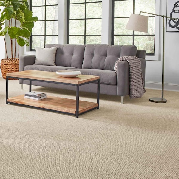 Katama II  - Neutral Ground - Beige 30.7 oz. Triexta Pattern Installed Carpet
