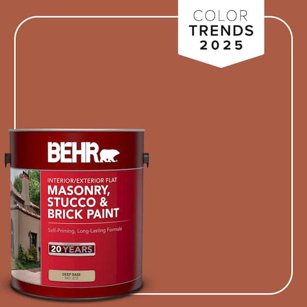 BEHR 1 gal. #M190-7 Colorful Leaves Satin Interior/Exterior Masonry, Stucco and Brick Paint