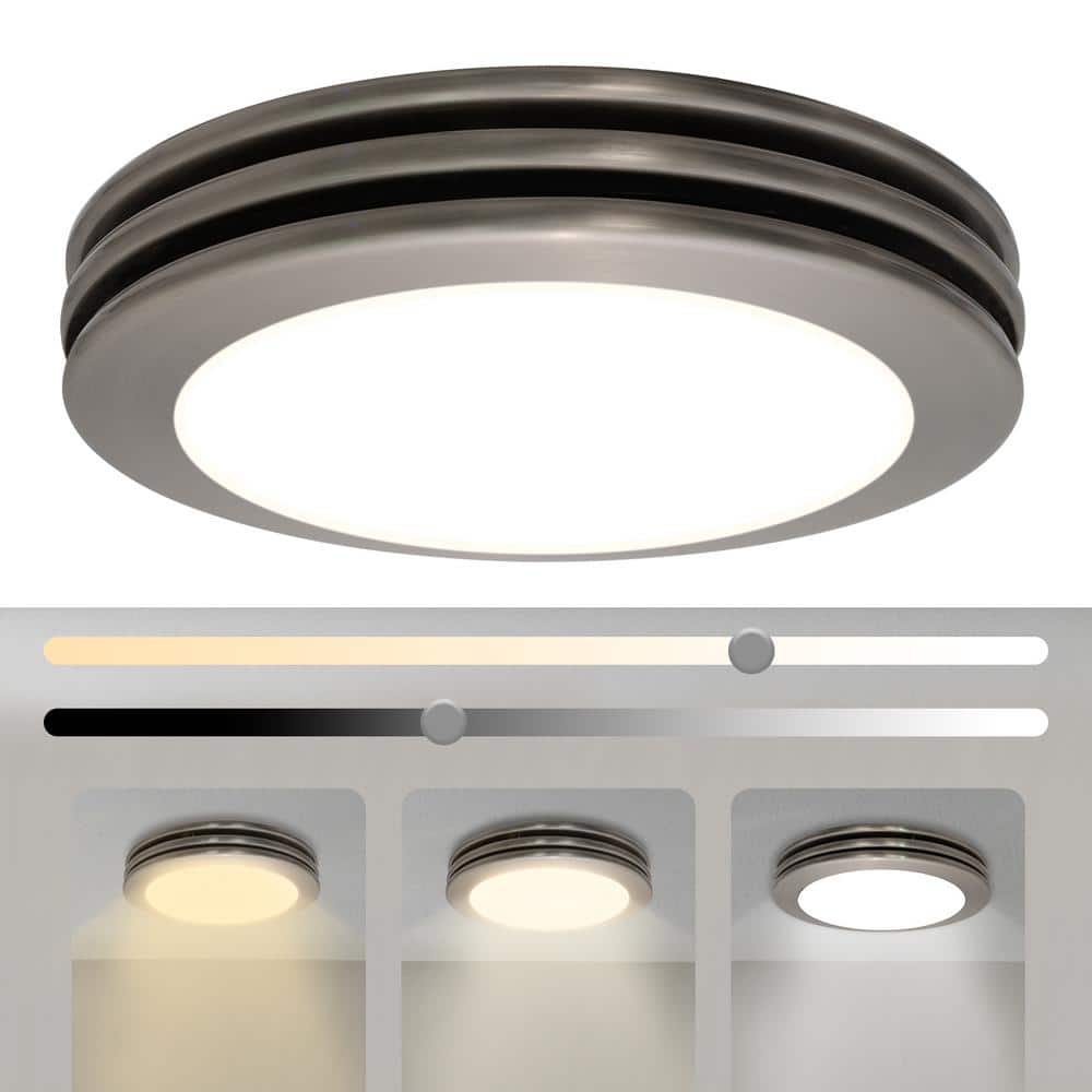Bathroom Exhaust Fan Light, 80 CFM 2-Sones, 15-Watt Dimmable 3000K/4000K/55