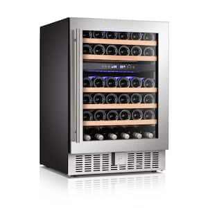 23.4 in. 48-Bottles Wine and 150-Can Beverage Cooler with Tempered Digital Temperature Memory Function Glass Door