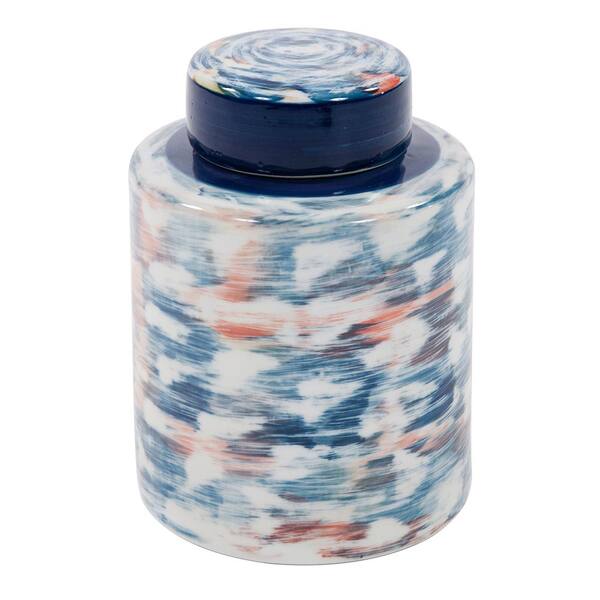 Marley Forrest Brushed Blue Ceramic Jar, Small