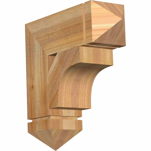 Ekena Millwork 6 in. x 20 in. x 20 in. Western Red Cedar Westlake Arts and Crafts Rough Sawn