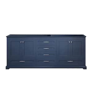Dukes 80 in. W x 22 in. D Navy Blue Double Bath Vanity without Top