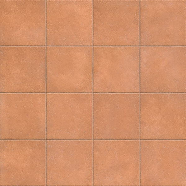 Rosso Antico 10 in. x 10 in. Matte Porcelain Brick Look Floor and Wall Tile (13.44 sq. ft. /Case)