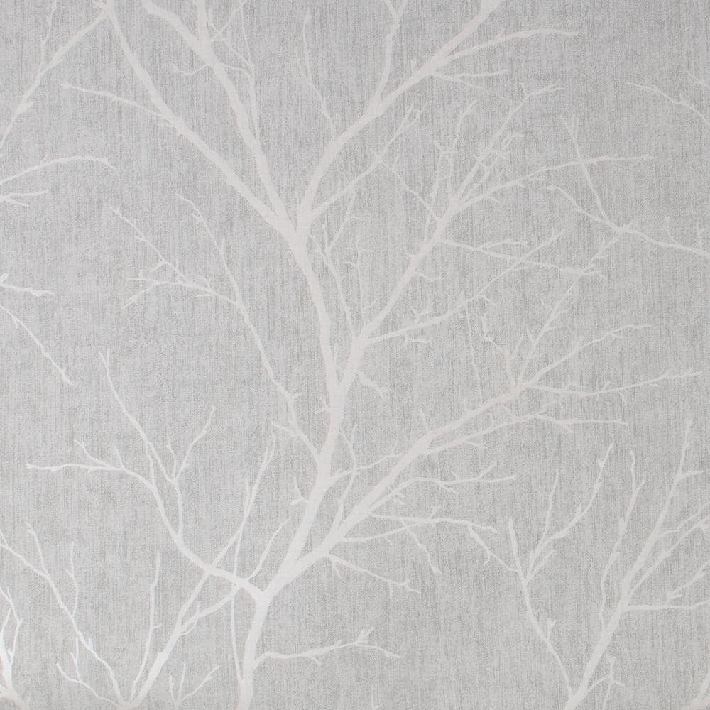 Winter Tree Grey Removable Wallpaper Sample