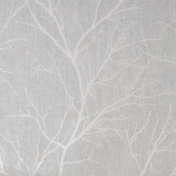 Boutique Winter Tree Grey Removable Wallpaper Sample
