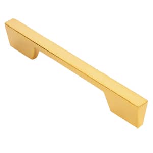 Taylor 5 in. (128 mm) Center-to-Center Polished Gold Cabinet Bar Pull