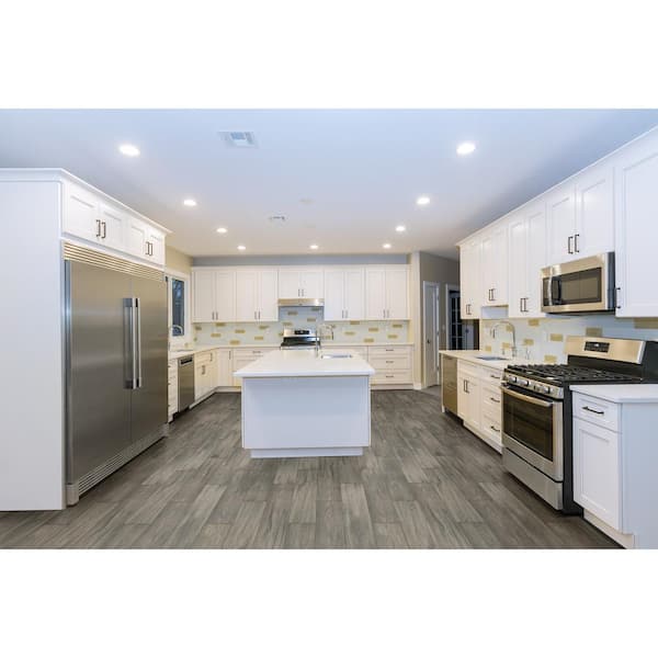Mainstreet Grey 6 in. x 24 in. Matte Ceramic Wood Look Floor and Wall Tile (680 sq. ft./Pallet)