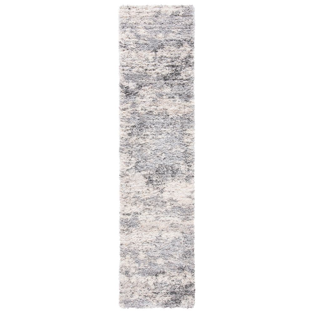 Berber Shag 2 ft. x 8 ft. Ivory/Gray Distressed Abstract Runner Rug price history on PriceWatchPro