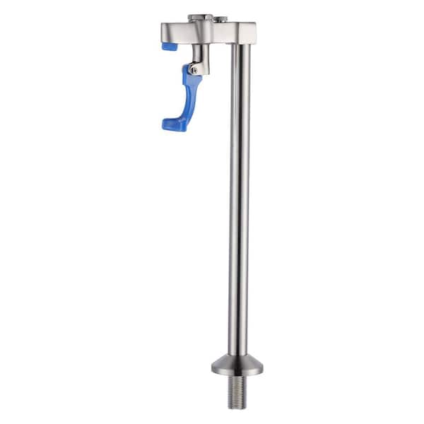 ARCORA 14 in Commercial Deck Mounted Pot Filler Faucet Brass High Arc Water Filling Faucet in Brushed Nickel