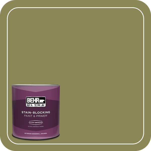 BEHR ULTRA 1 qt. #S340-6 Fertile Green Extra Durable Eggshell Enamel Interior Paint & Primer