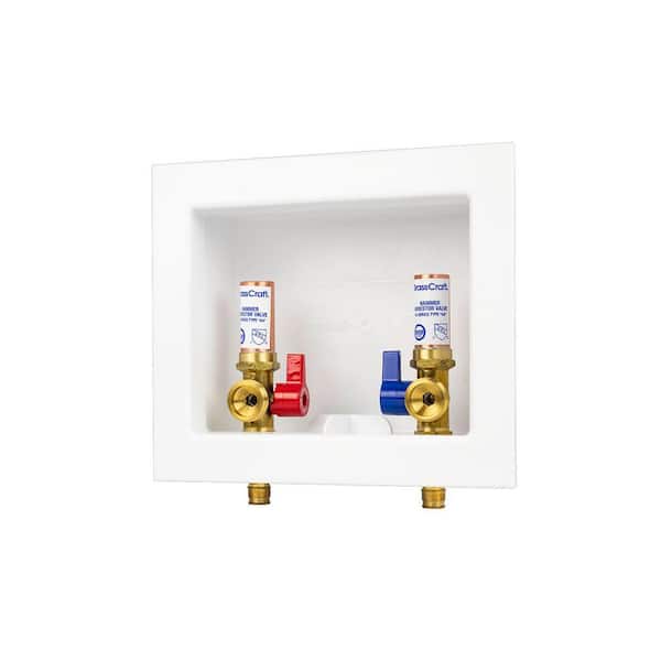1/2 in. NOM Cold Expansion PEX x 3/4 in. Garden Hose with 1/4 Turn Brass Ball Valves and Hammer Arrestors