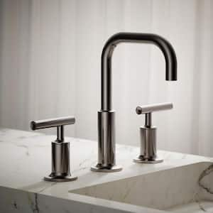 Purist Widespread Double Handle 1.2 GPM Bathroom Sink Faucet with Lever Handles in Vibrant Titanium