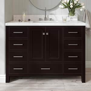 Cambridge 48 in. W x 21.5 in. D x 34.5 in. H Freestanding Bath Vanity Cabinet Only in Espresso