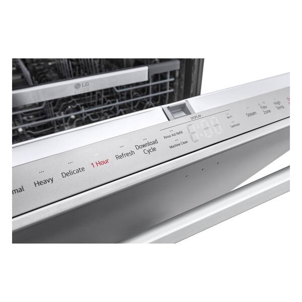 LG STUDIO 24-Inch Wi-Fi Enabled Dishwasher in Essence White - SDWB24W3