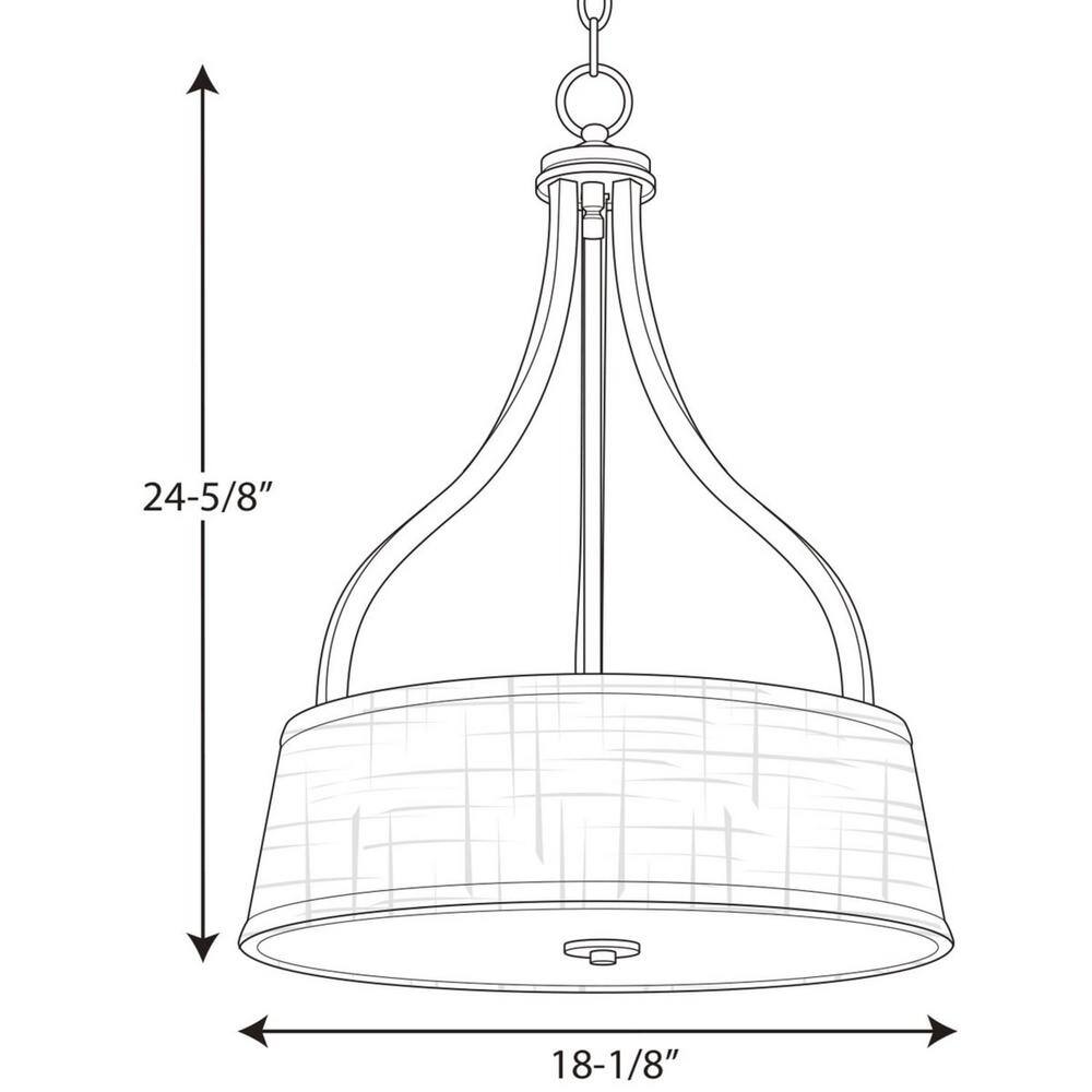 Arden Antique Bronze Glass Drum Pendant Light