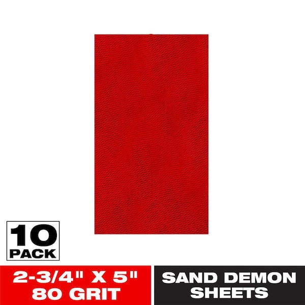 DIABLO 2-3/4 in. x 5 in. 80-Grit SandNET Reusable Sanding Sheets