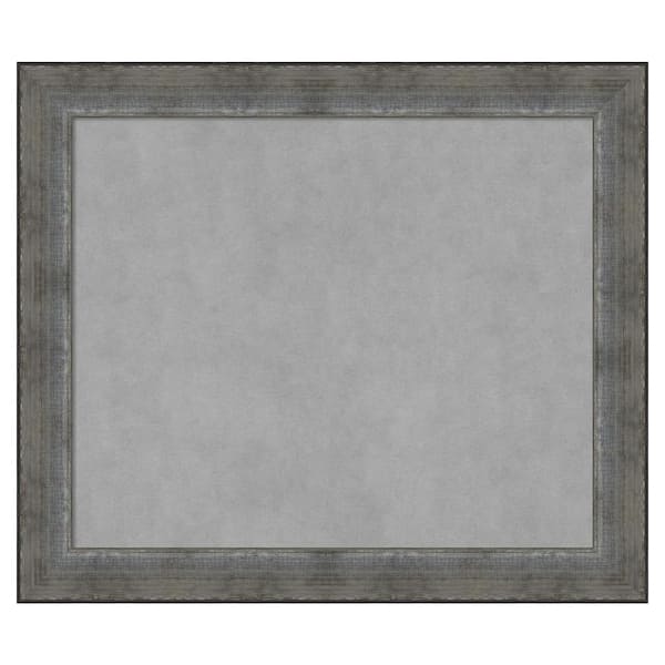 Amanti Art Forged Pewter 28 in. x 24 in Framed Magnetic Board