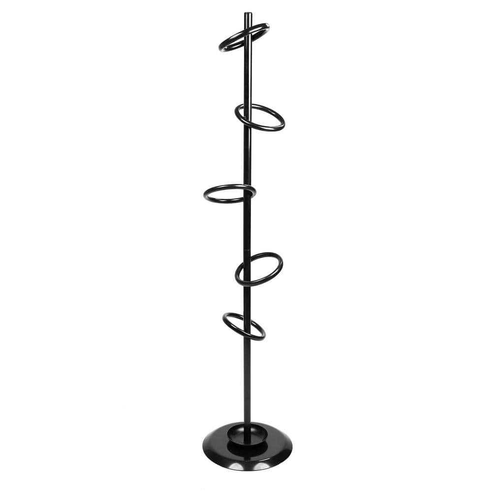 Mind Reader Black Metal Freestanding Coat Rack, Hat, Scarf, Umbrella