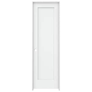 24 in. x 80 in. Madison White Painted Right-Hand Smooth Solid Core Molded Composite MDF Single Prehung Interior Door