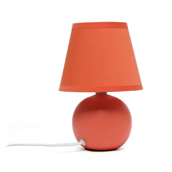 orange bedside table lamps