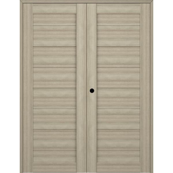 Belldinni Ermi 60 in. x 80 in. Right Hand Active Shambor Finished Wood Composite Double Prehung Interior Door