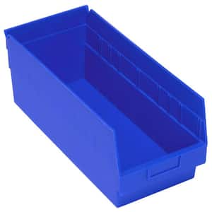 Store-More 15.5-Qt. Storage Tote with 6 in. Shelf in Blue (10-Pack)