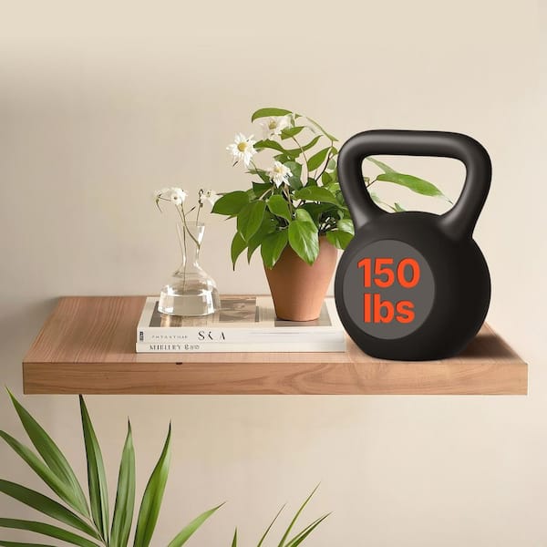 Floating Shelf Brackets 2 Pcs, 150 lbs. Weight Capacity 16 x 6.2 x 1.5 in.  Heavy Duty Hidden Black