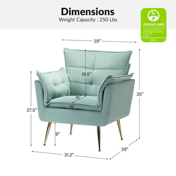 JAYDEN CREATION MδContemporary Classic Velvet Accent Sage