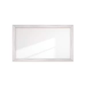 Light Gray Textured Framed Wide Wall Mirror 67 in. W x 40 in. H