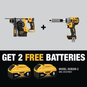 20V MAX XR Cordless Brushless 1 in. SDS Plus L-Shape Rotary Hammer and 20V MAX XR Brushless Cable Stripper (Tools-Only)