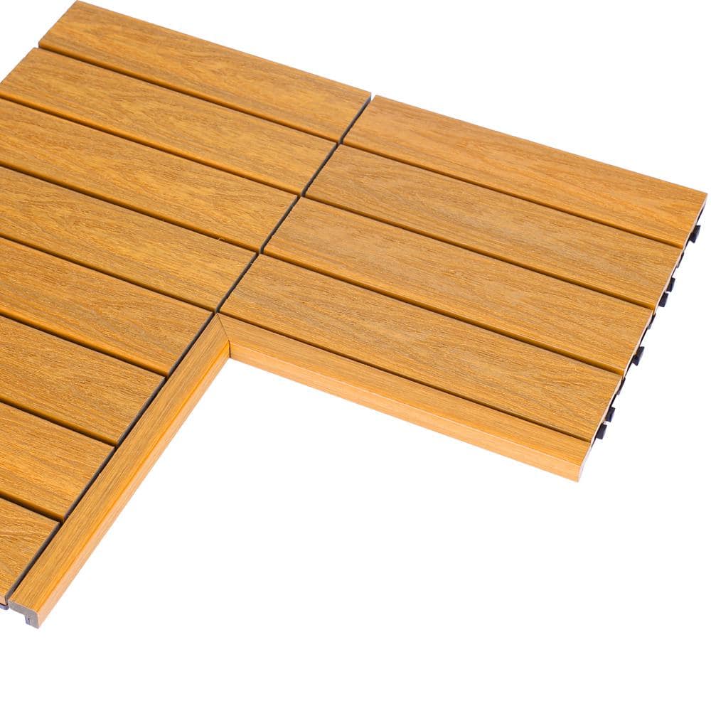 NewTechWood 1/12 ft. x 1 ft. Quick Deck Composite Deck Tile
