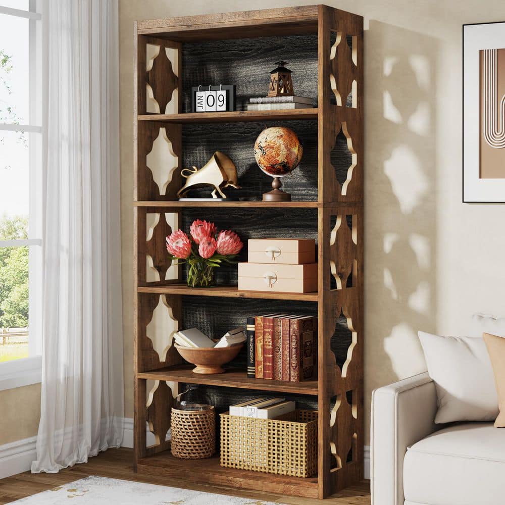 TRIBESIGNS WAY TO ORIGIN Frailey 70 in. Tall Dark Brown Engineered