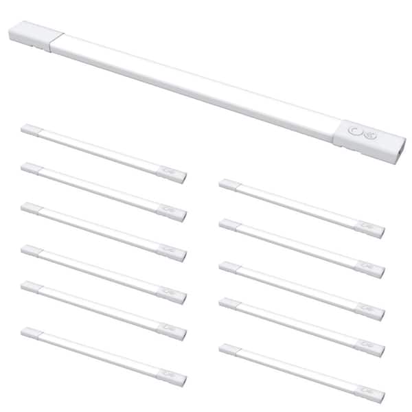 20.5in . (Fits 24in. Cabinet) Plug-in White Dim Integrated LED Color Changing CCT Onesync Undercabinet Lightbar 12-Pack