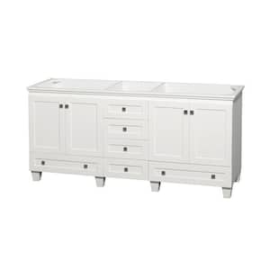 Acclaim 72 in. Double Vanity Cabinet Only in White