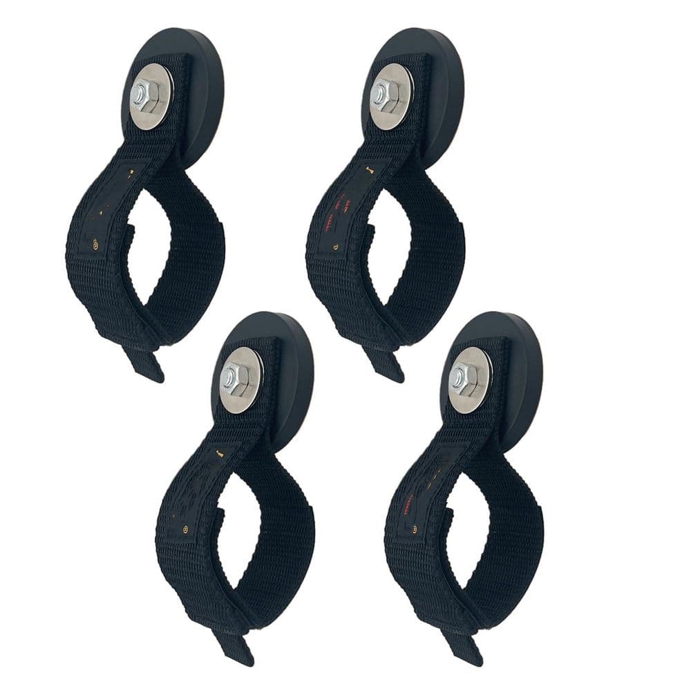 Heavy Duty 2.59in. Black Rubber Coated Neodymium Magnetic Wall Rack with Adjustable Storage Straps price history on PriceWatchPro