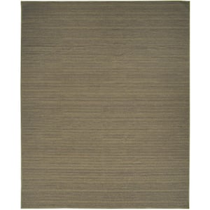 Washable Essentials Green 9 ft. x 12 ft. All-over design Contemporary Area Rug