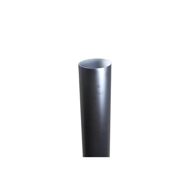 Spectra Metals 4 in. x 10 ft. Round Black Downpipe