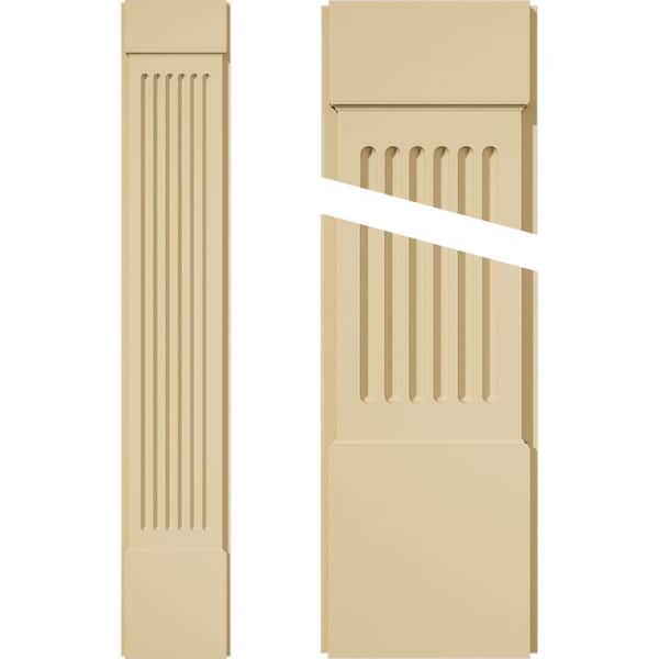 Ekena Millwork 2 in. D x 10 in. W x 60 in. L Primed Polyurethane Pilaster 1- Pack
