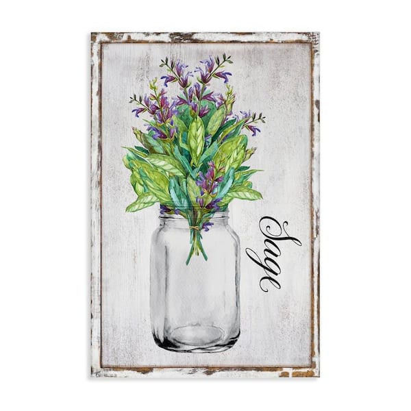 Stupell Industries Rustic Garden Sage by Creatif Belle Unframed Nature Graphic Art Print 24 in. x 16 in.