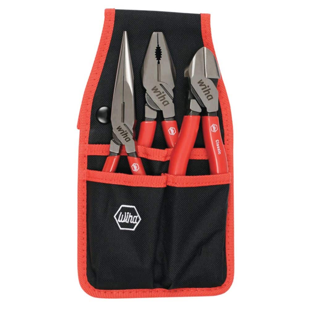 Classic Grip Pliers and Cutters Set in Belt Pouch (3-Piece) price history on PriceWatchPro
